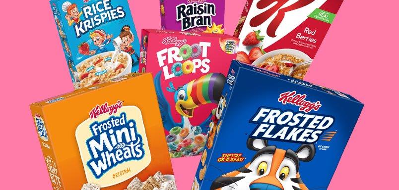 COLLAGE OF KELLOGG’S® CEREALS