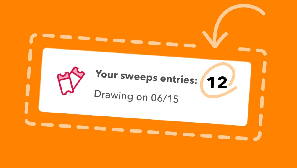 SWEEPS ENTRY NUMBER INCREASING