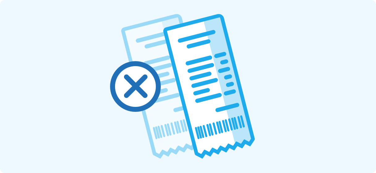An illustration of a receipt on a table with good lighting